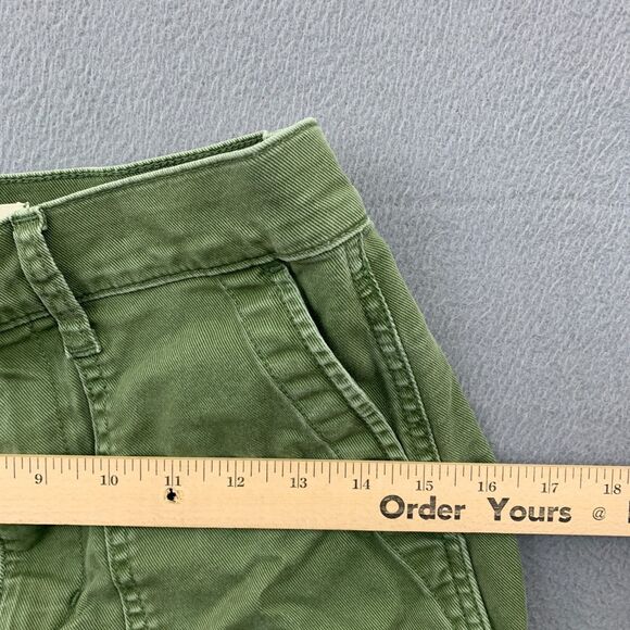 Madewell Shorts Womens Size 24 Army Green Stretch Perfect Vintage Deep Pockets - Picture 8 of 15